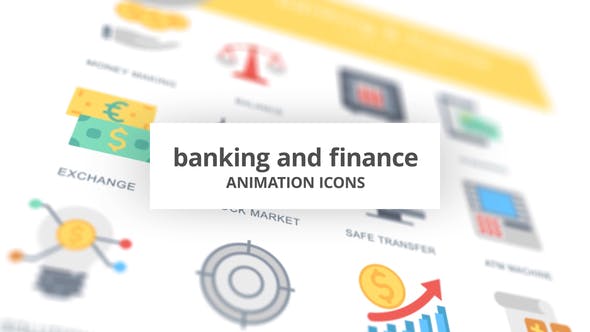 Banking and Finance Animation Icons - Videohive 26634248 Download