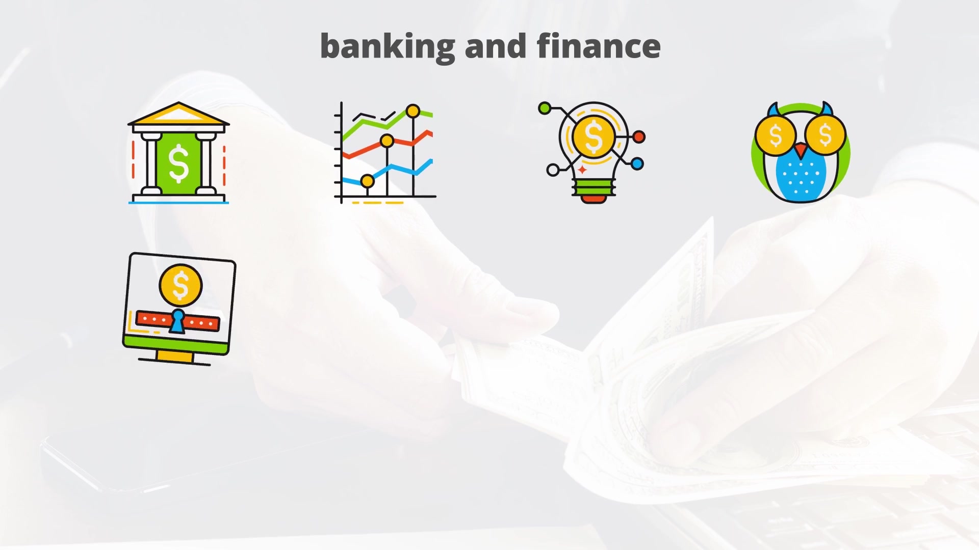 Banking and Finance Flat Animated Icons Videohive 24429537 After Effects Image 5