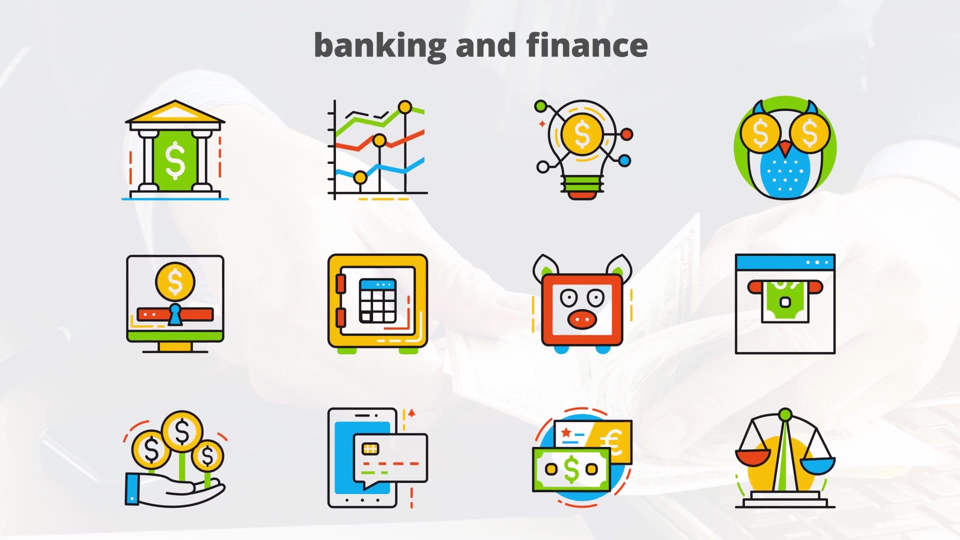 Banking and Finance Flat Animated Icons Videohive 24429537 After Effects Image 8
