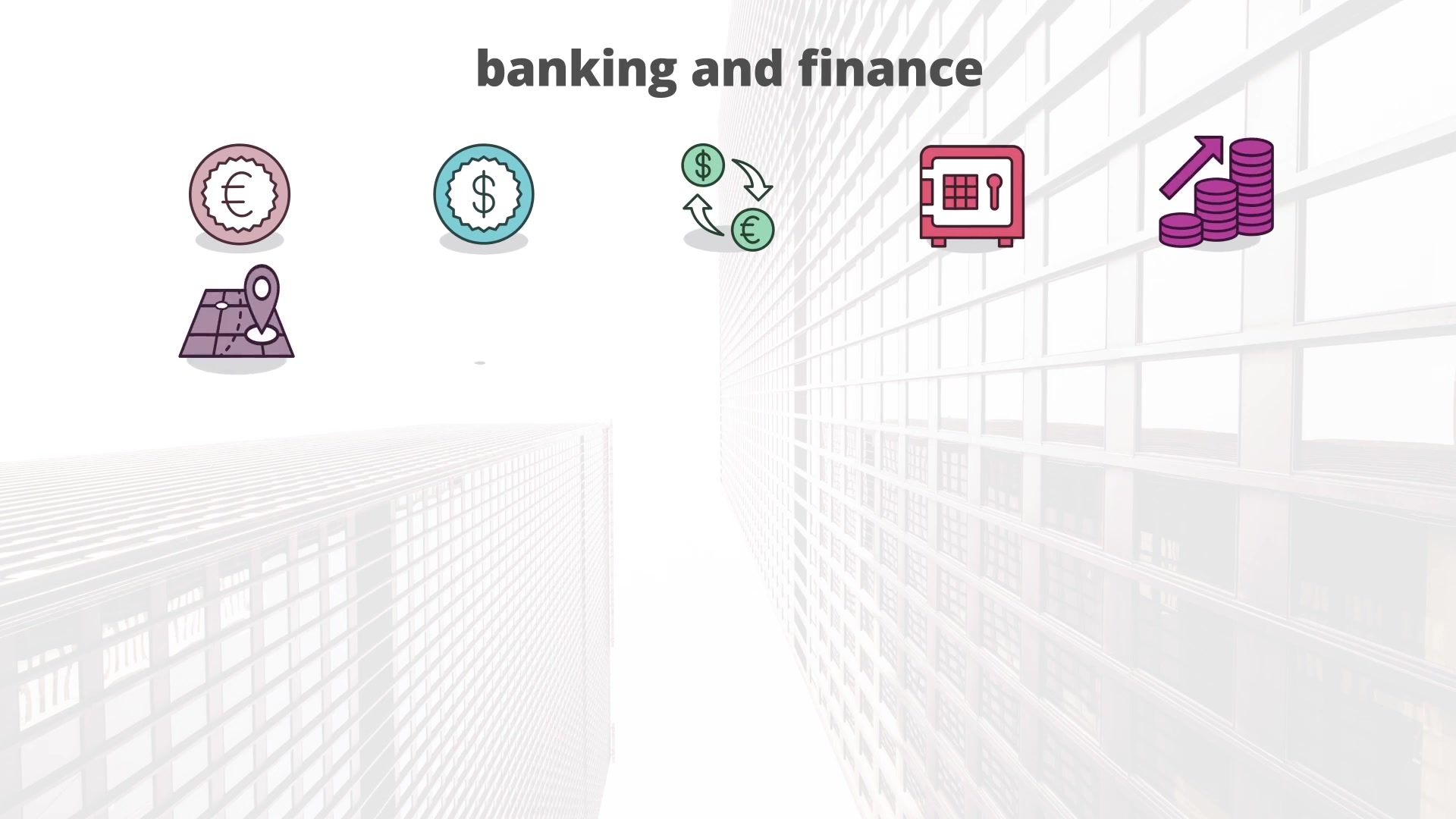 Banking And Finance Flat Animation Icons - Download Videohive 23381174