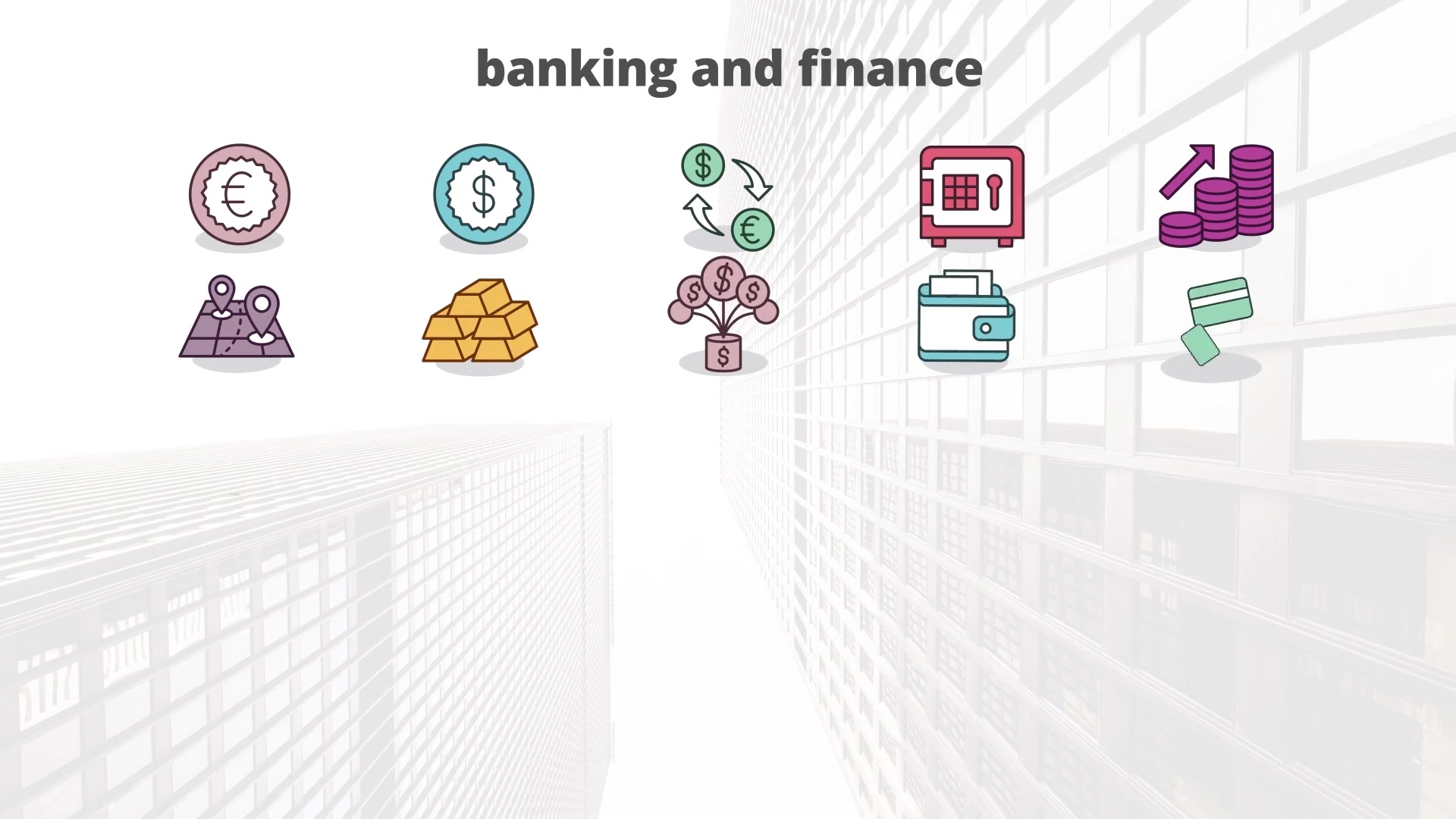 Banking And Finance – Flat Animation Icons (MOGRT) Videohive 23662288 Premiere Pro Image 5