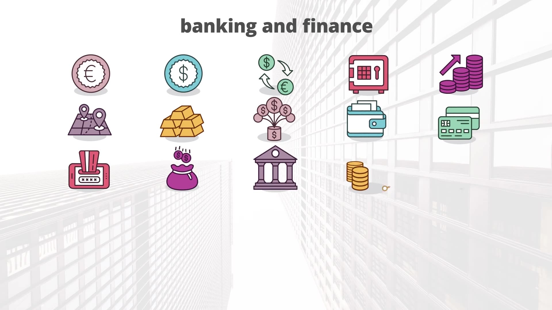 Banking And Finance – Flat Animation Icons (MOGRT) Videohive 23662288 Premiere Pro Image 6
