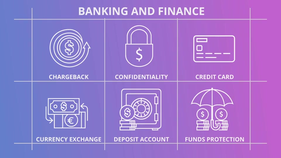 Banking And Finance Outline Icons - Download Videohive 21291108