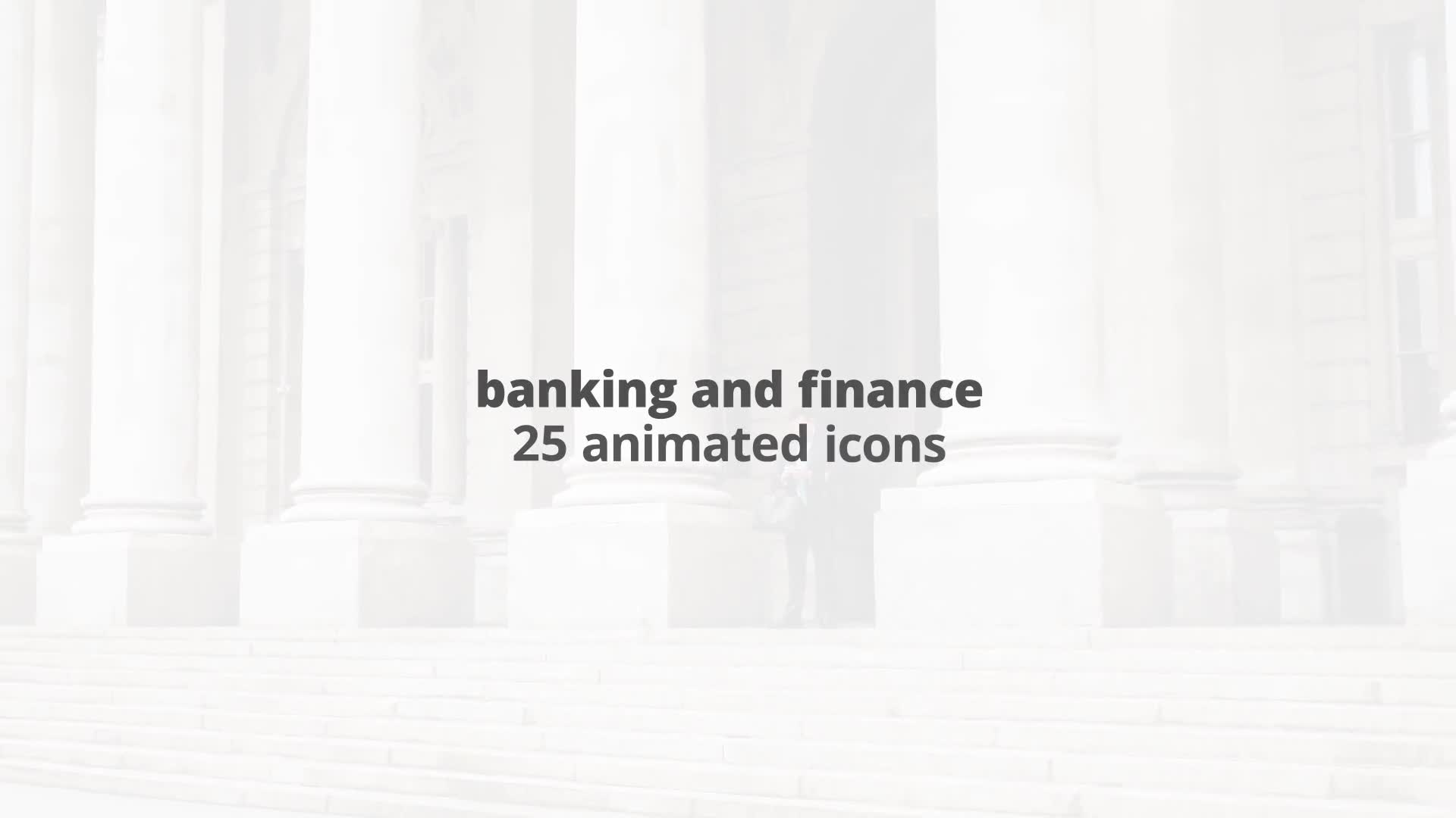 Banking And Finance – Thin Line Icons Videohive 23595915 After Effects Image 1