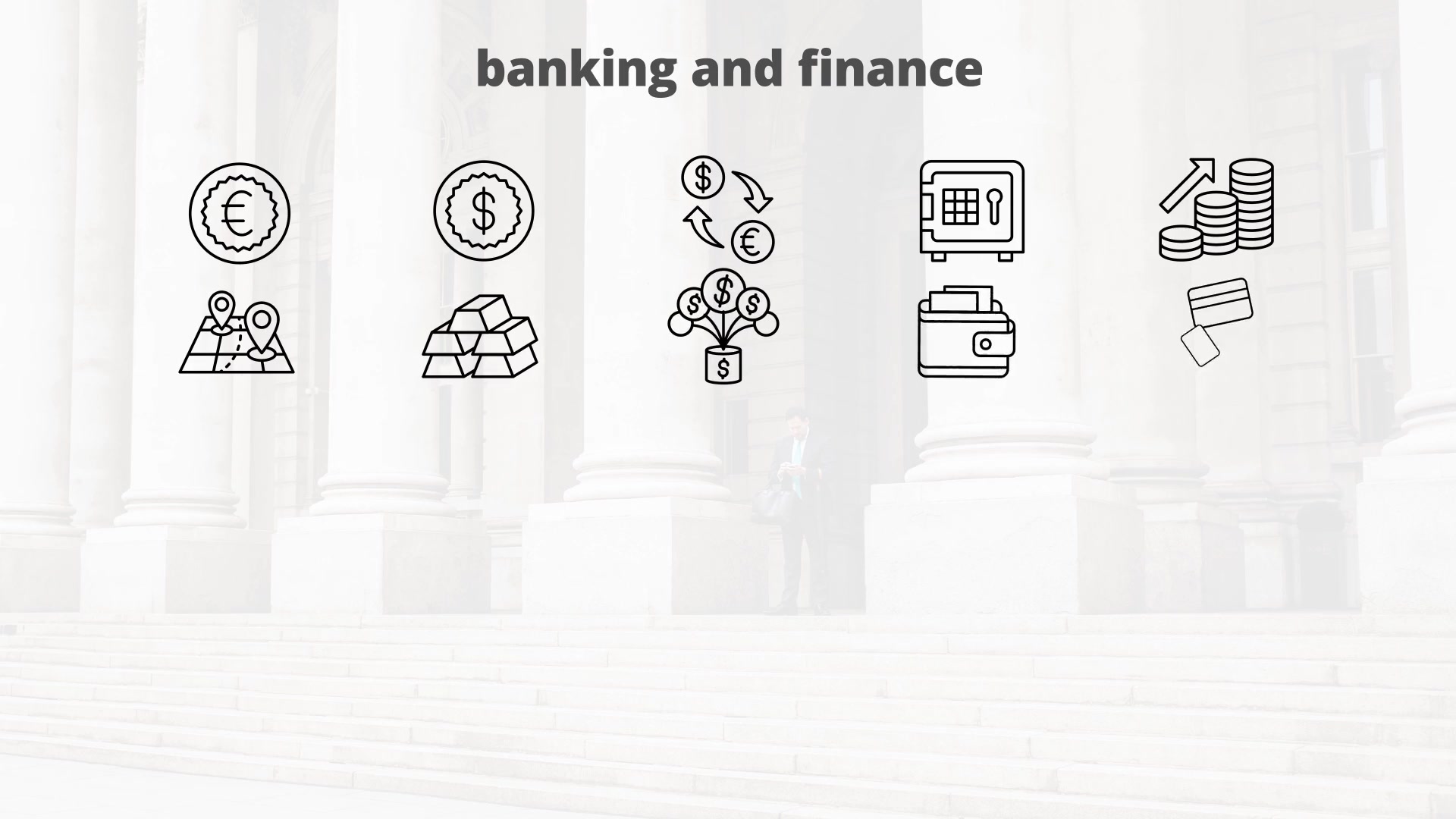 Banking And Finance – Thin Line Icons Videohive 23595915 After Effects Image 5