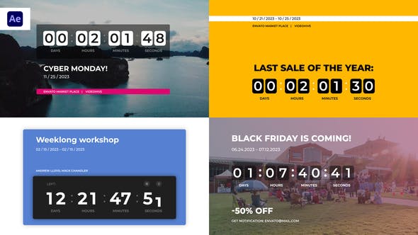 Banner Countdown Timers - Videohive Download 38137626