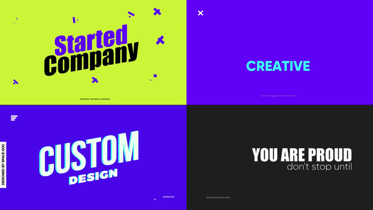 Banner Typography | for FCPX & Motion Videohive 30247214 Apple Motion Image 3