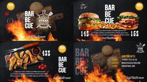 Barbecue Food Promo - Videohive Download 32196808