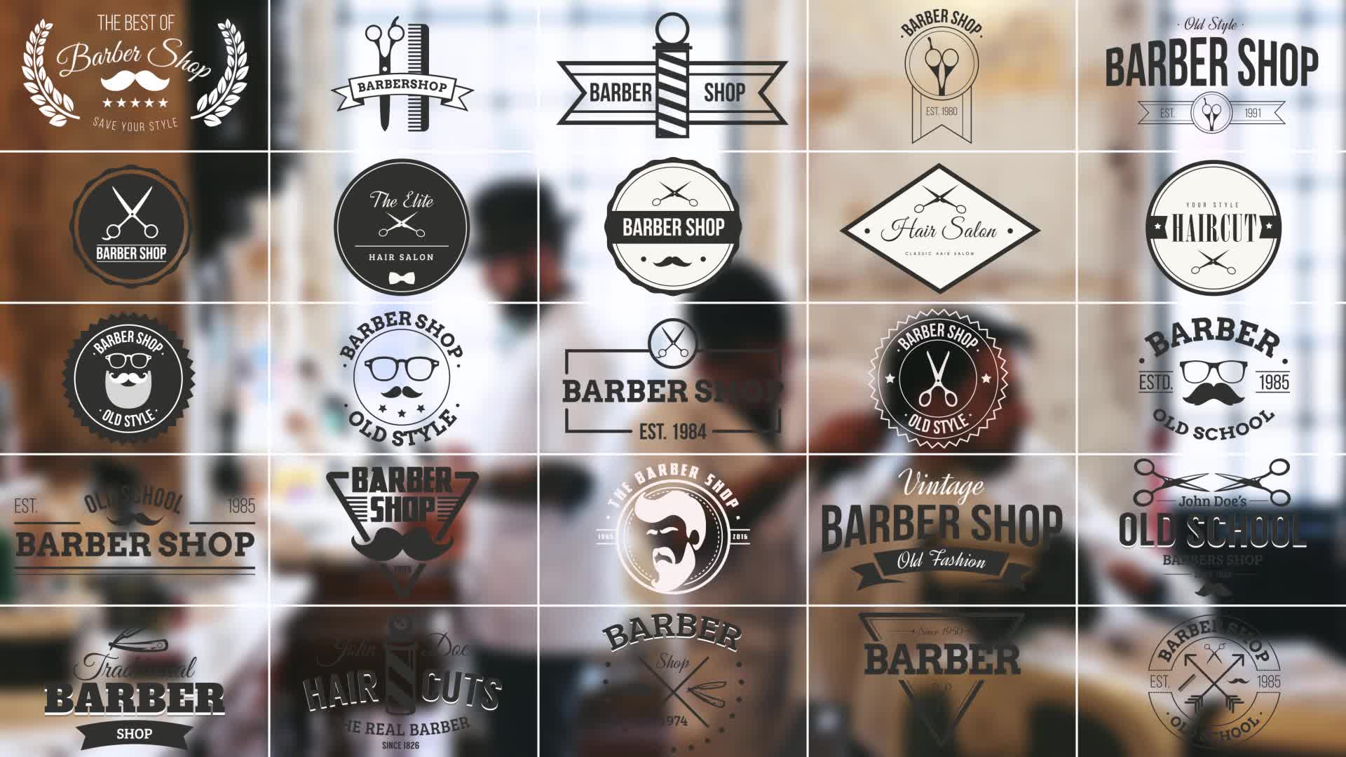 Barbershop Badges - Download Videohive 15166956