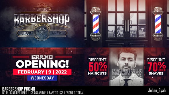 Barbershop Promo - 35543520 Download Videohive