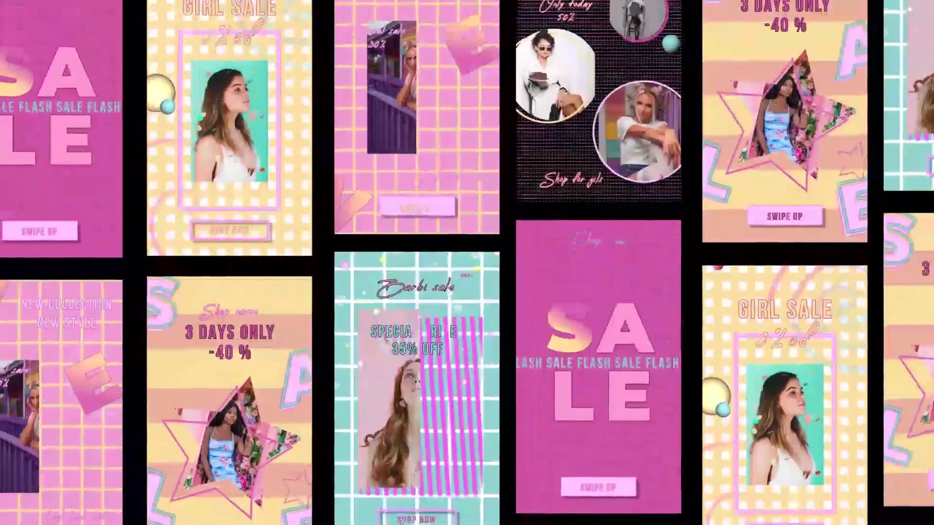 Barbie Sale Stories Instagram Videohive 29978678 After Effects Image 4