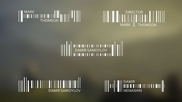 Barcode Titles - Download 19256798 Videohive