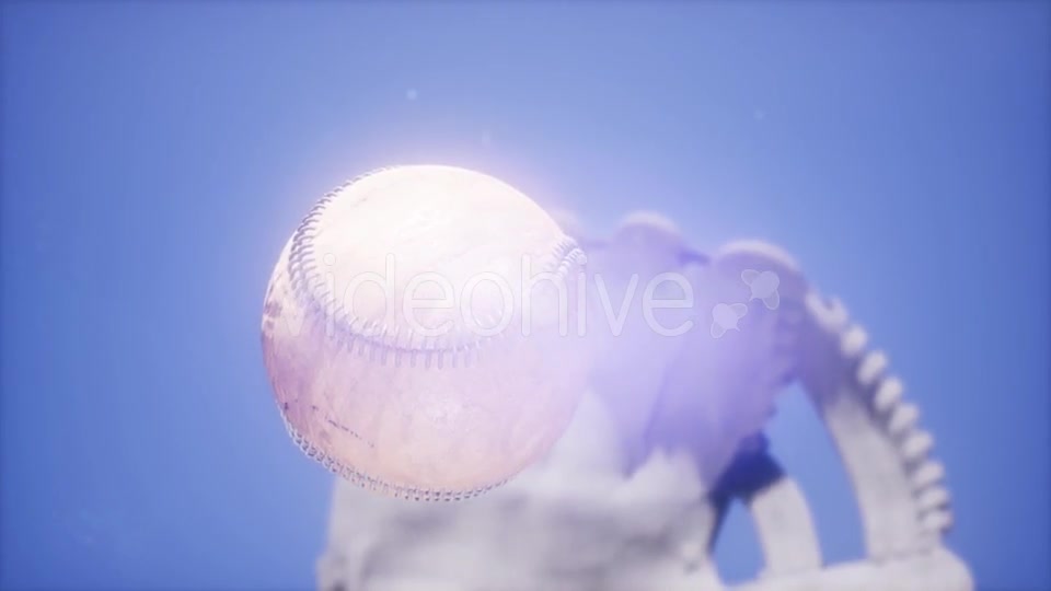 Baseball and Mitt at Blue Sky - Download Videohive 21113505