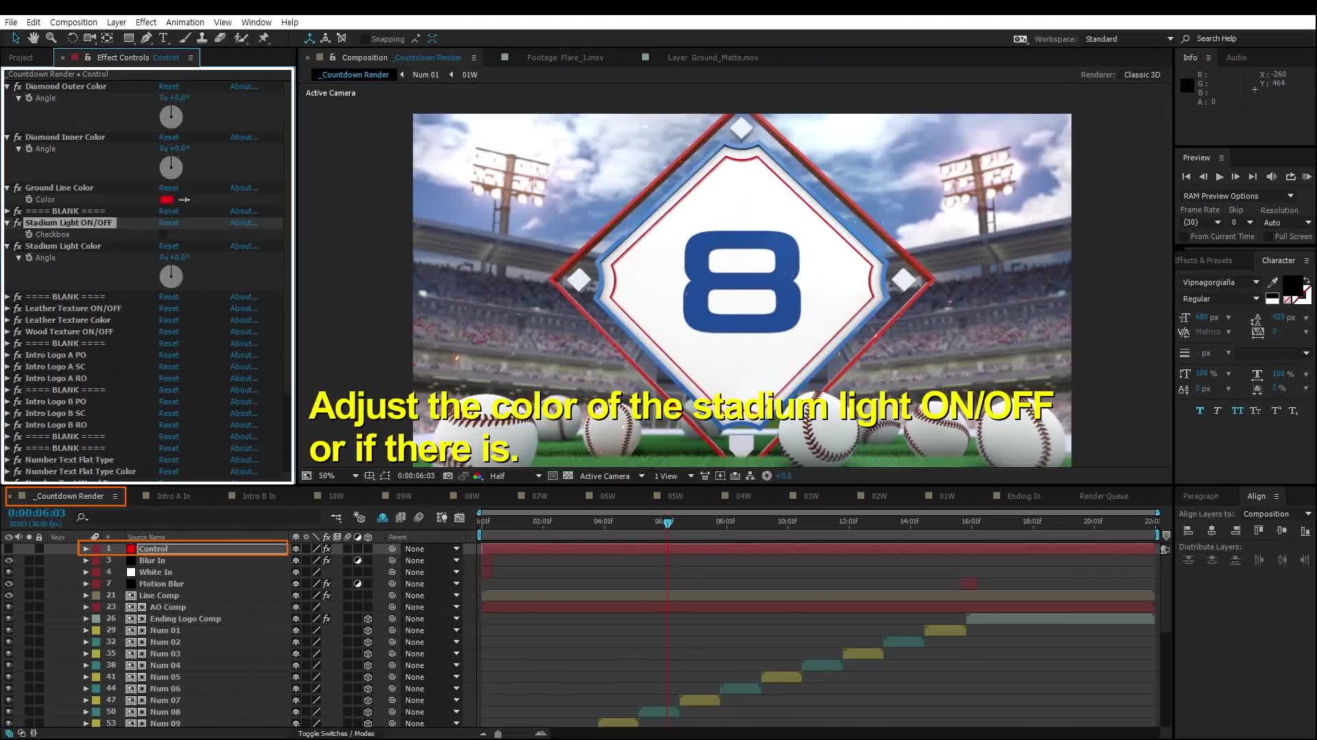 Baseball Countdown 2 Videohive 38868715 After Effects Image 12