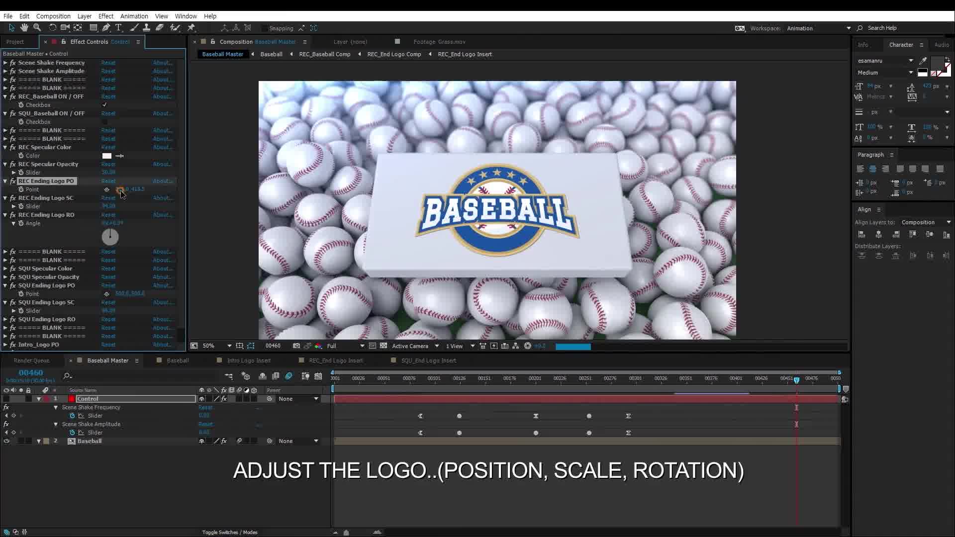 Baseball Logo Reveal 2 Videohive 34903317 After Effects Image 11