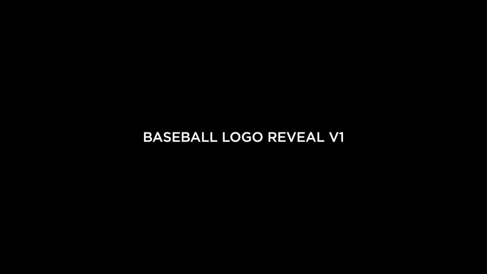 Baseball Logo Reveal Intro V1 Videohive 23878187 After Effects Image 1
