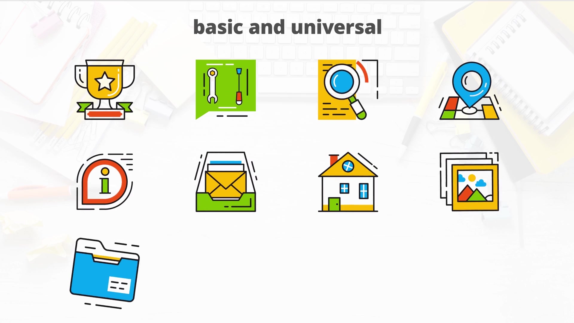 Basic and Universal Flat Animated Icons Videohive 24429348 After Effects Image 6