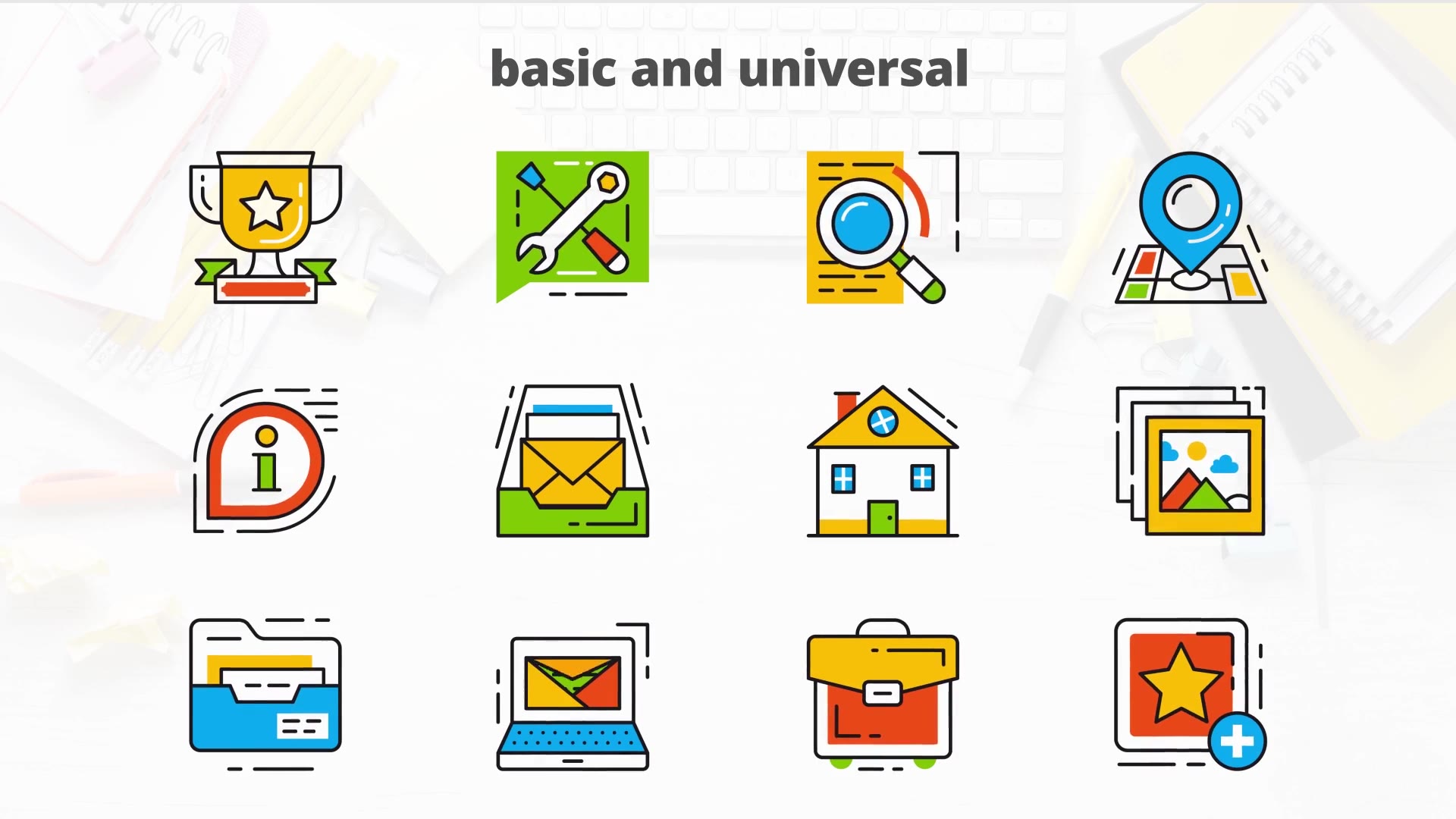 Basic and Universal Flat Animated Icons Videohive 24429348 After Effects Image 7