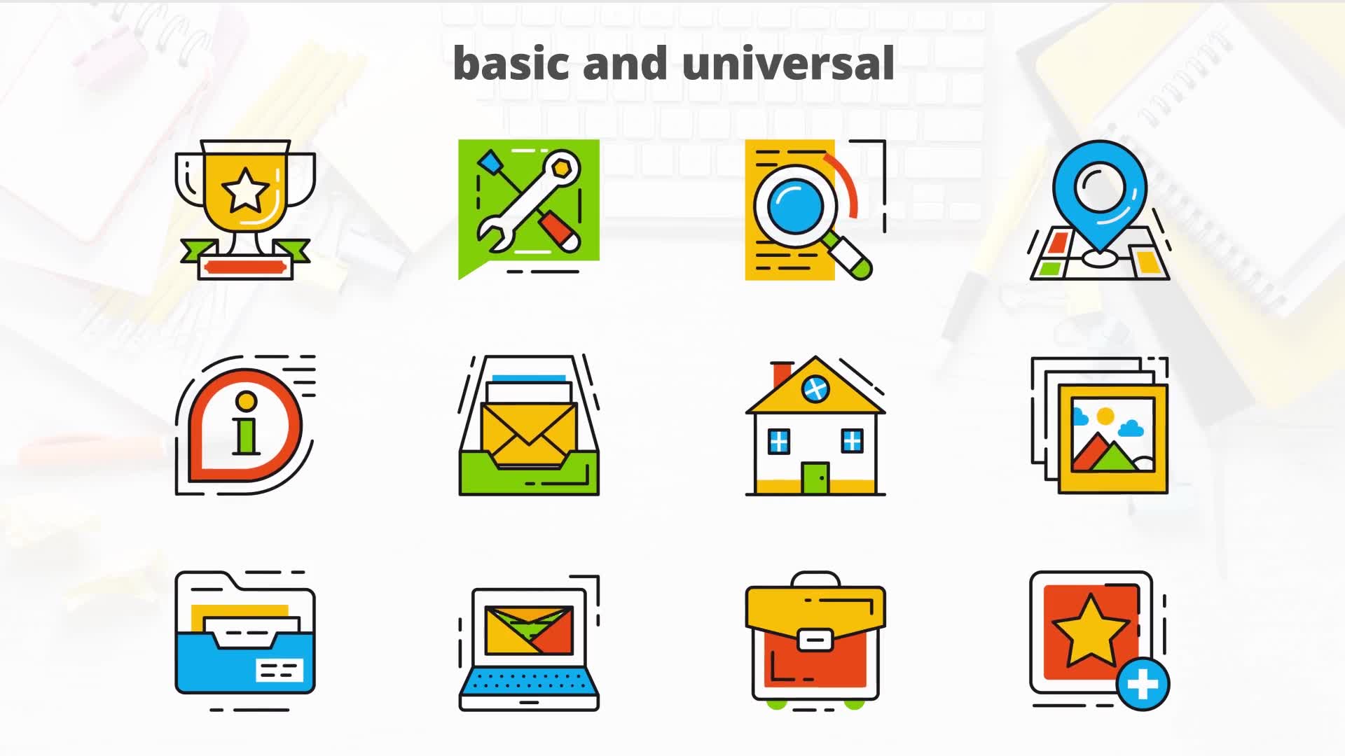 Basic and Universal Flat Animated Icons Videohive 24429348 After Effects Image 9