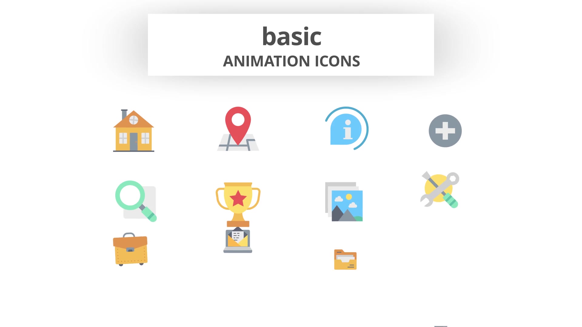 Basic Animation Icons Videohive 26634301 After Effects Image 4