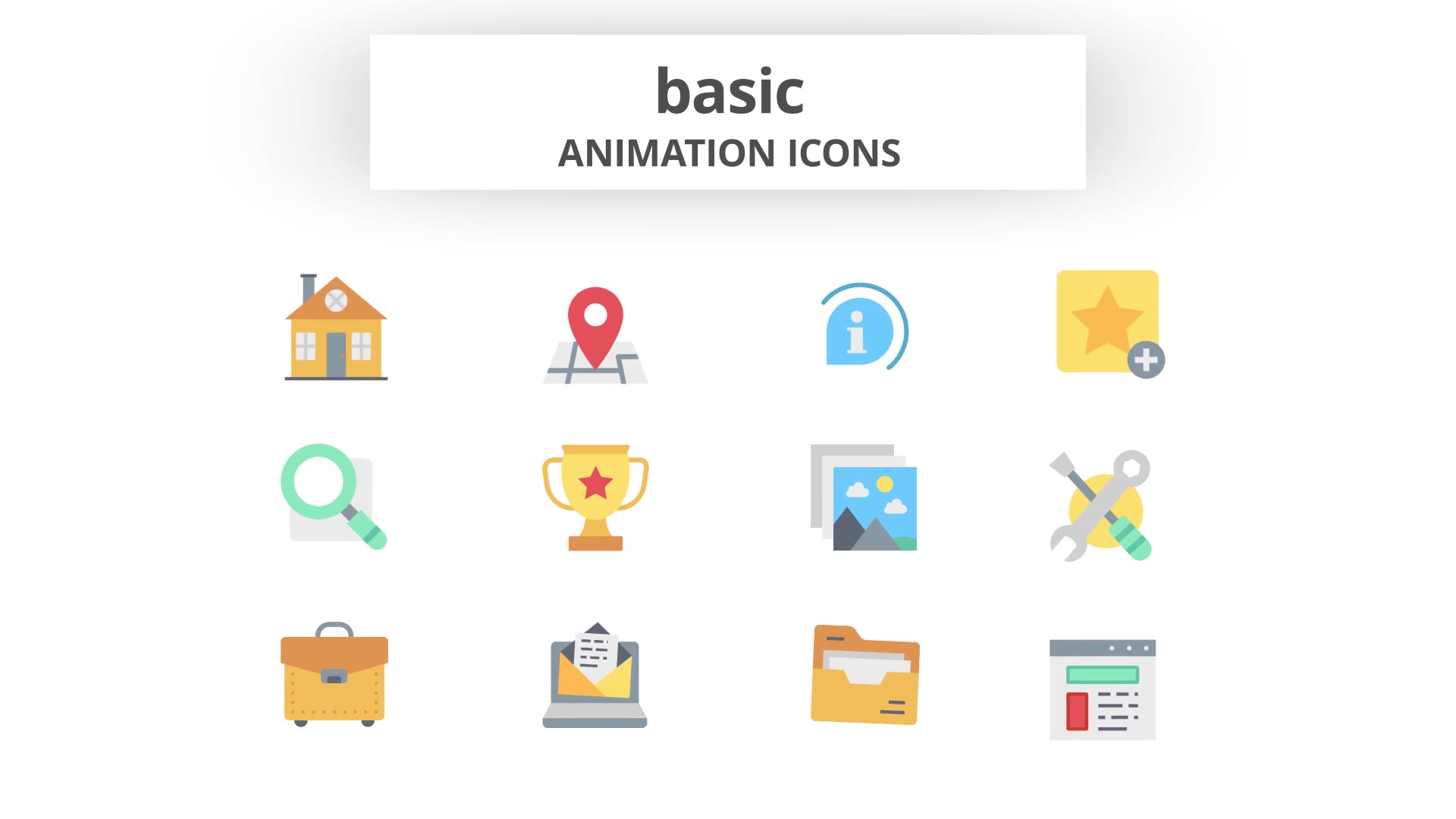 Basic Animation Icons Videohive 26634301 After Effects Image 6