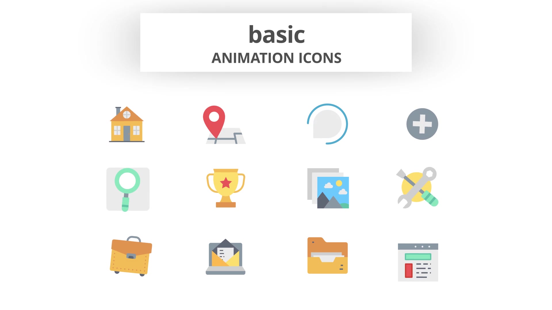 Basic Animation Icons Videohive 26634301 After Effects Image 7