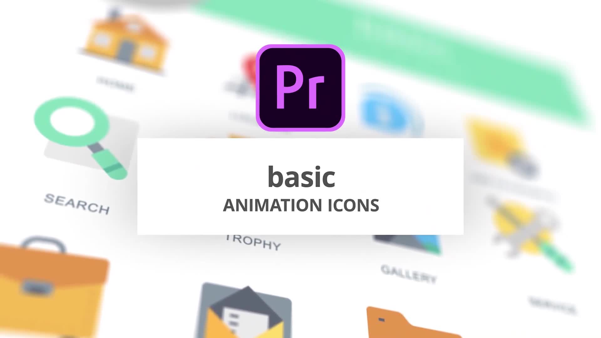 Basic Animation Icons (MOGRT) Videohive 26755153 Premiere Pro Image 1