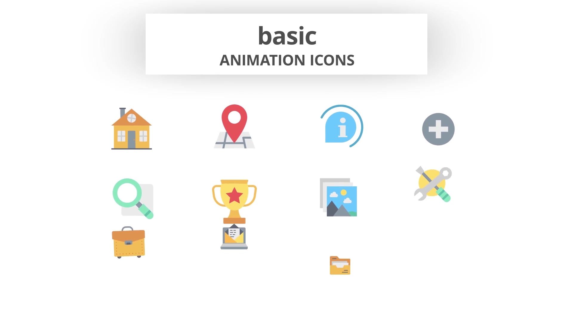 Basic Animation Icons (MOGRT) Videohive 26755153 Premiere Pro Image 4