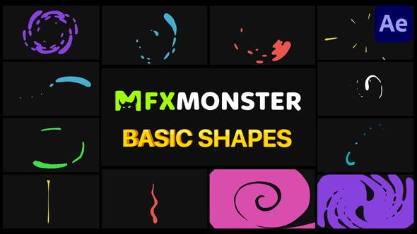 Basic Shapes Pack | After Effects - Download Videohive 29383516