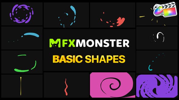 Basic Shapes Pack | FCPX - Videohive 29866969 Download