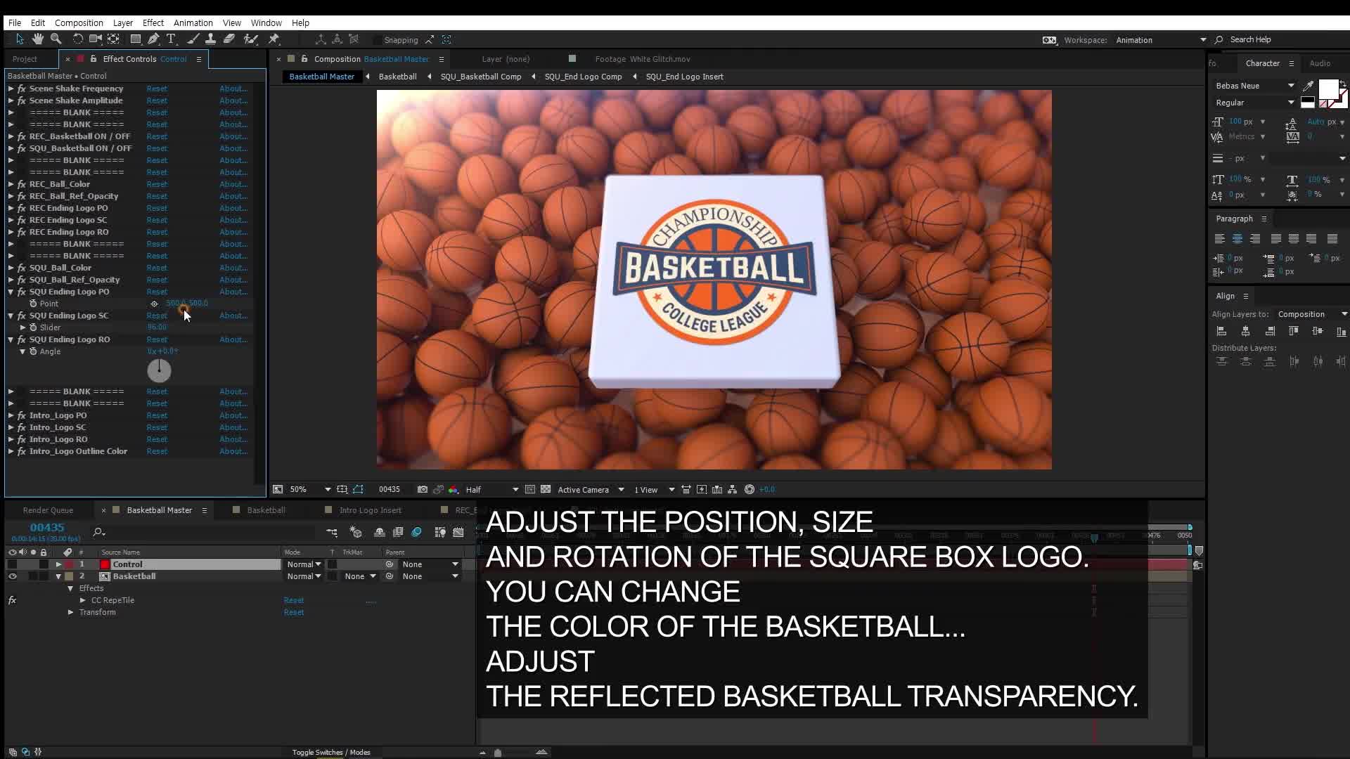 Basketball Logo Reveal 2 Videohive 35234710 After Effects Image 9