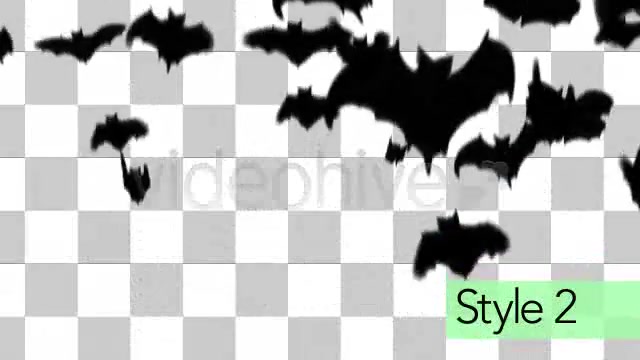 Bats Flying Across the Screen 3 Different Styles Videohive 3015705 Motion Graphics Image 5