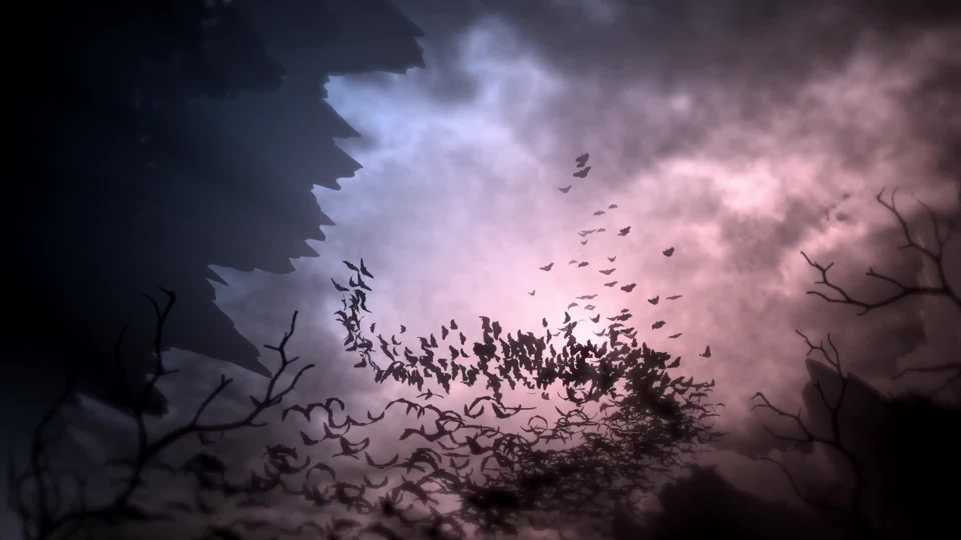 Bats Storm Halloween Logo Reveal Videohive 34264368 After Effects Image 2