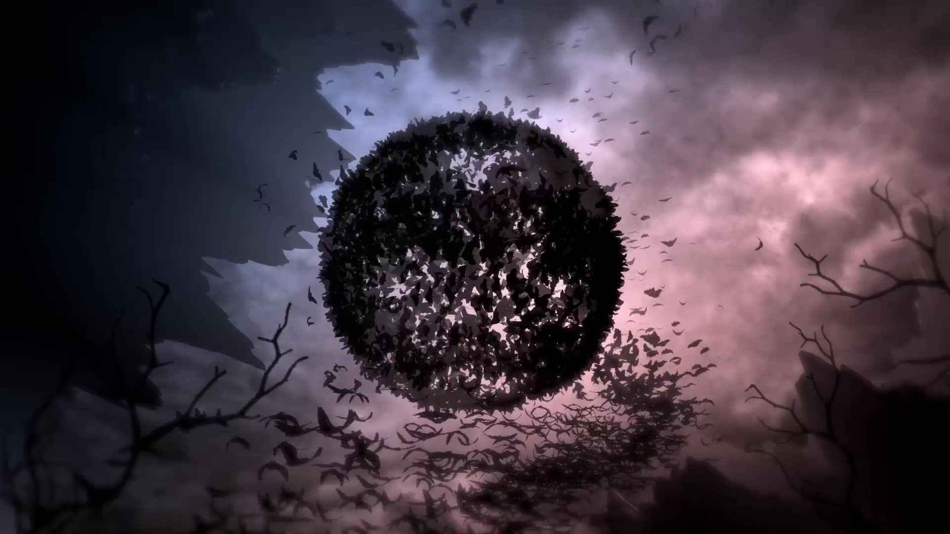 Bats Storm Halloween Logo Reveal Videohive 34264368 After Effects Image 3