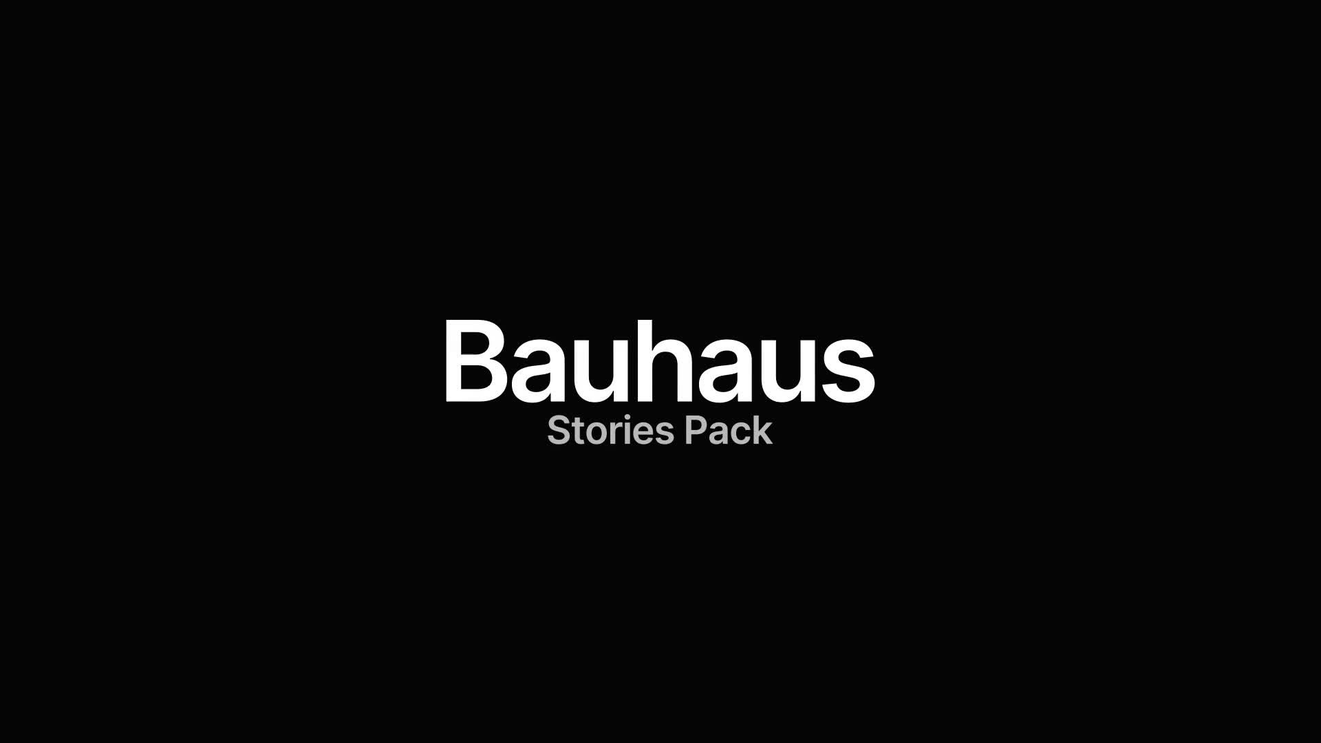 Bauhaus | Stories Pack Videohive 30598460 After Effects Image 1