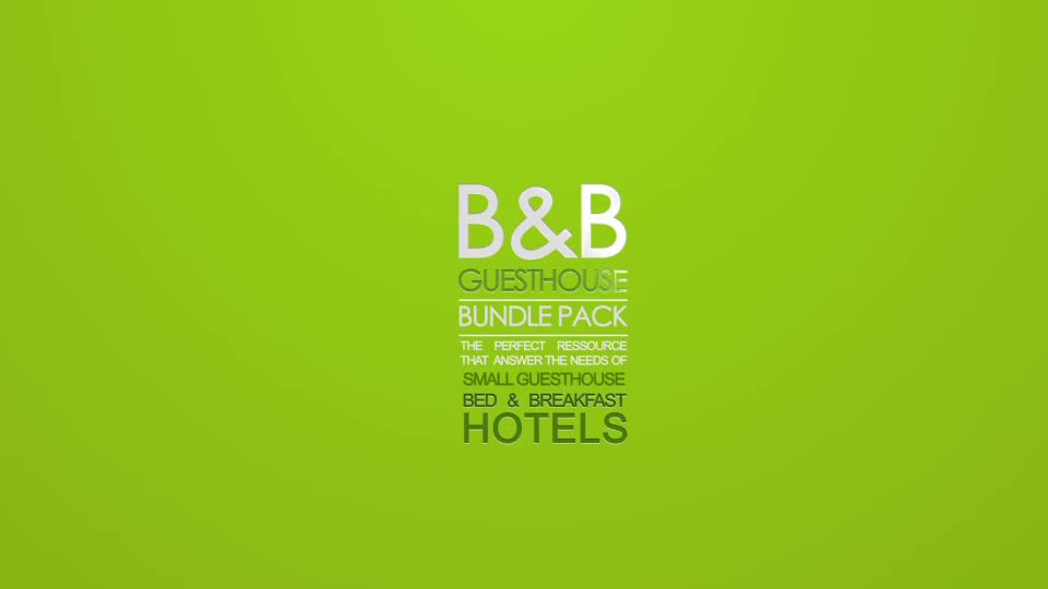 B&B Guest house Hotel Bundle Pack - Download Videohive 7909746