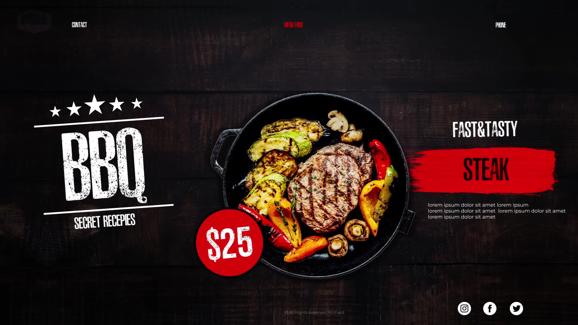 BBQ // Food Menu // Barbecue Videohive 31847422 After Effects Image 2
