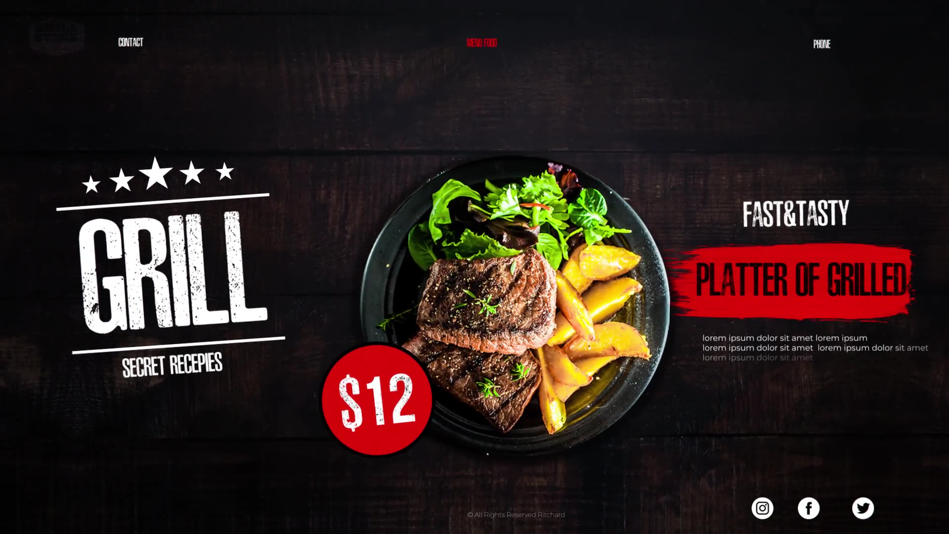 BBQ // Food Menu // Barbecue Videohive 31847422 After Effects Image 3