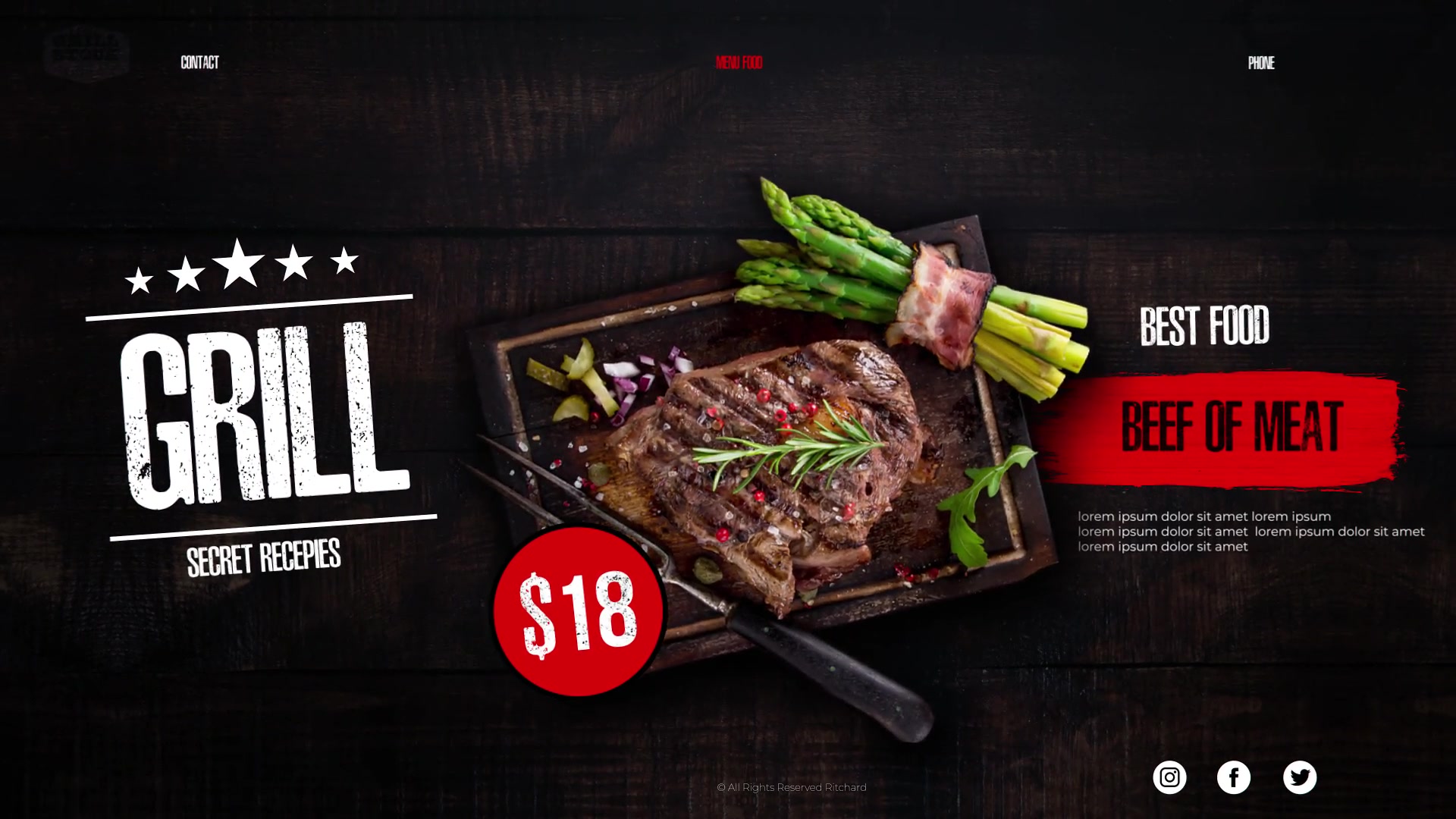 BBQ // Food Menu // Barbecue Videohive 31847422 After Effects Image 4
