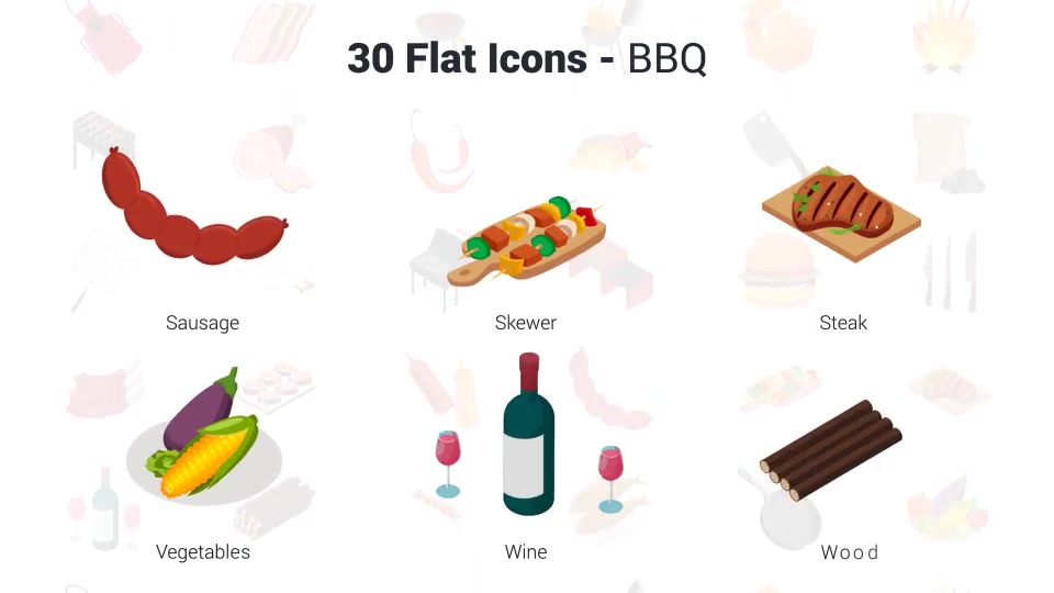 BBQ Icons Videohive 37716271 After Effects Image 11