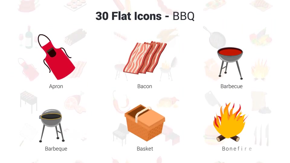 BBQ Icons Videohive 37716271 After Effects Image 6