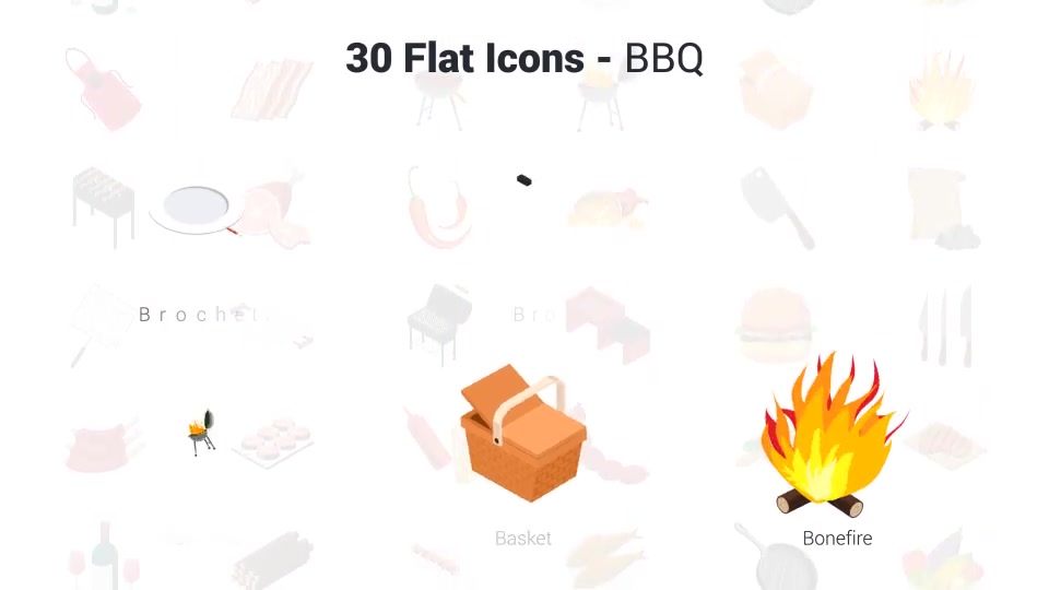 BBQ Icons Videohive 37716271 After Effects Image 7