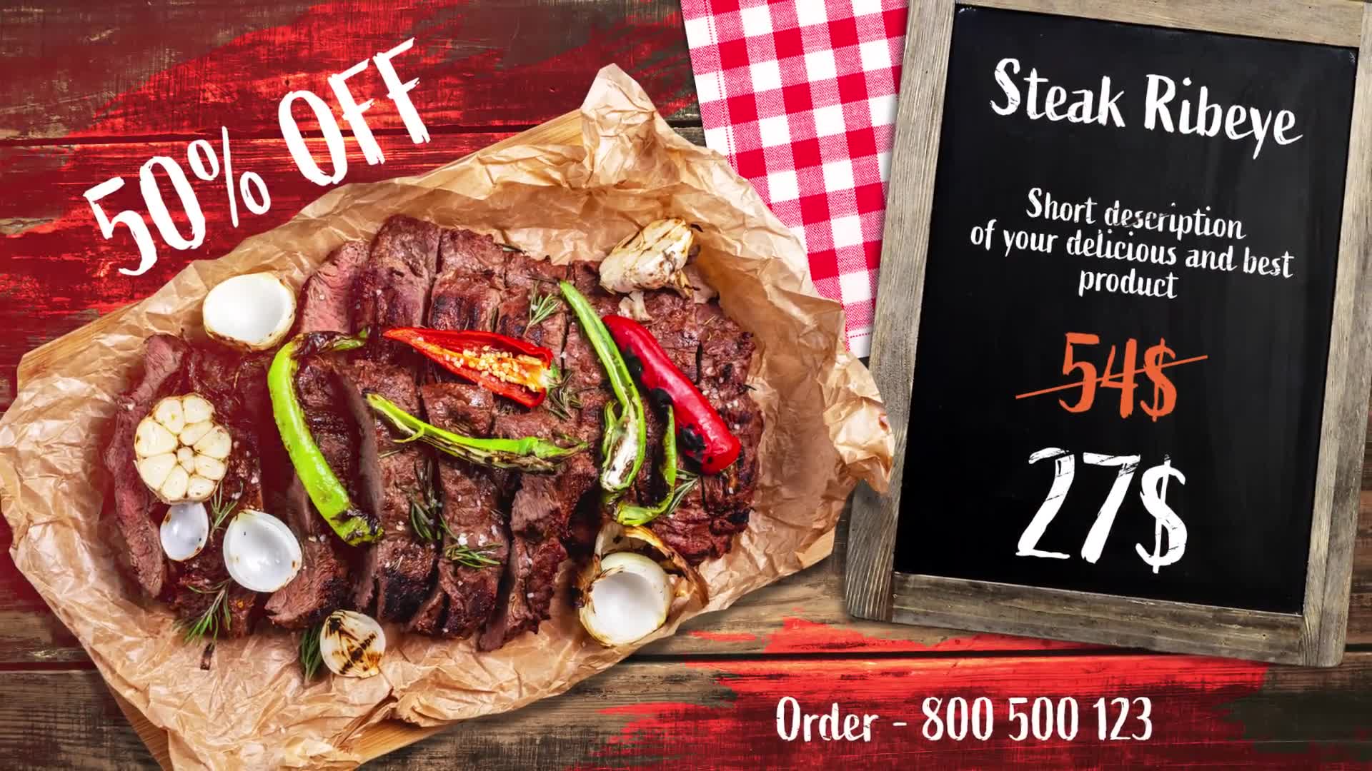 BBQ Menu Restaurant Promo Videohive 33124422 After Effects Image 2