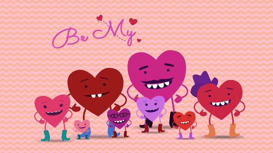 Be My Valentine Cartoon Greeting - Download Videohive 10158349