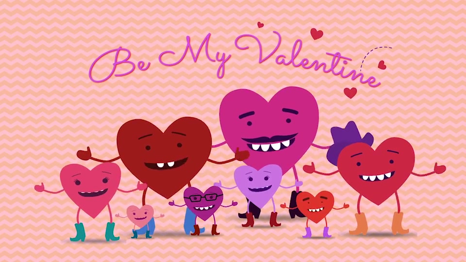 Be My Valentine Cartoon Greeting - Download Videohive 10158349