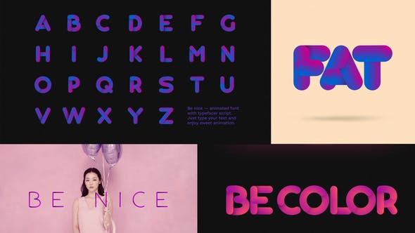 Be Nice — Stretchy Font - 23796297 Videohive Download