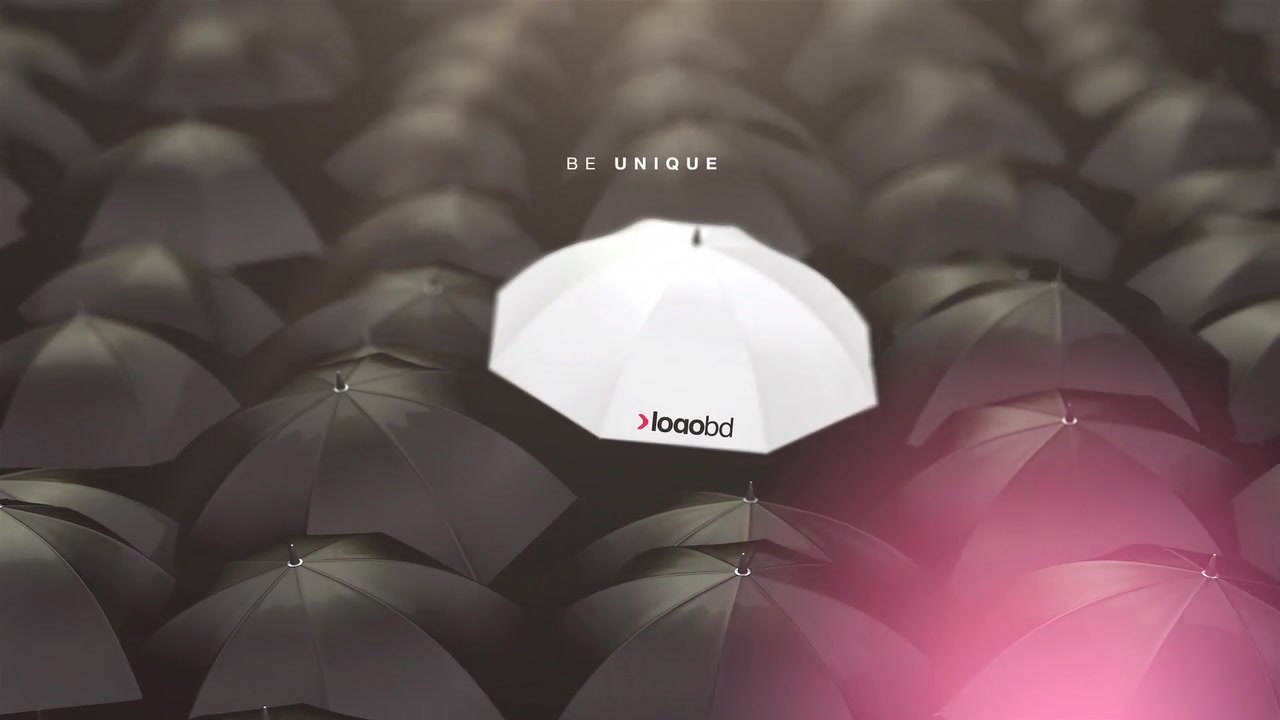 Be Unique Logo Reveal Umbrellas Videohive 14880760 After Effects Image 8