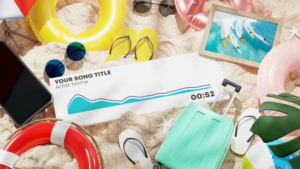 Beach Music and Podcast Visualizer 3D Videohive 33026786 After Effects Image 11