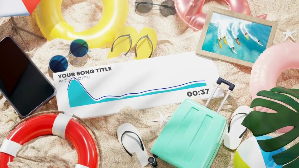 Beach Music and Podcast Visualizer 3D Videohive 33026786 After Effects Image 8
