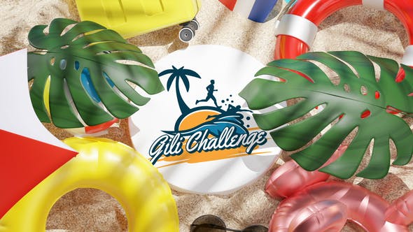 Beach Tropical Logo Reveal 3D - Videohive 32981365 Download